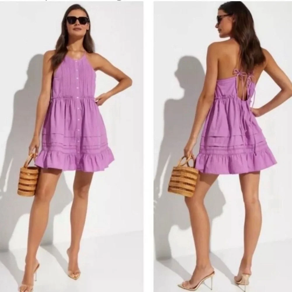 Free People "Desert Days" Mini Dress Size Medium - Picture 7 of 16